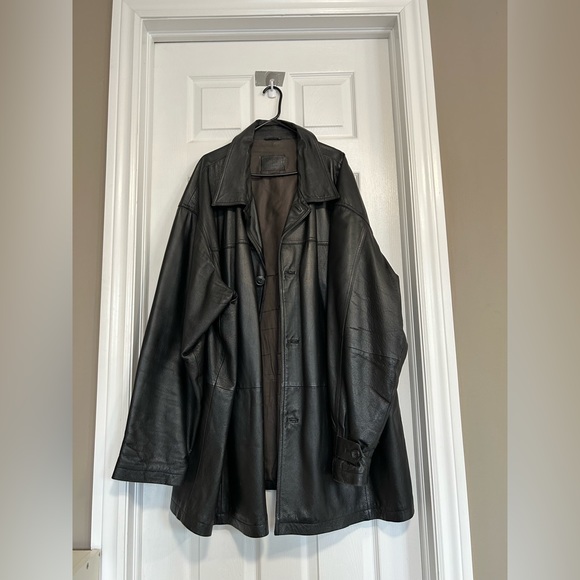 Harbor Bay 100% Men’s Black Leather Jacket - Picture 1 of 10